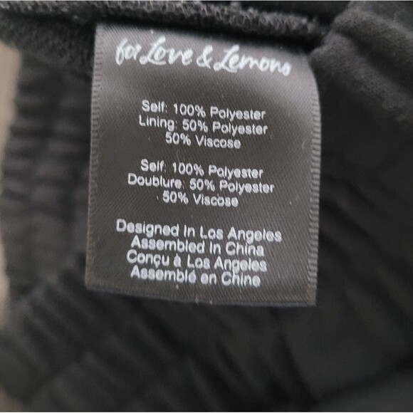 For Love And Lemons Black Jogger Sweatpants Size Small Athleisure Grunge - Picture 7 of 11
